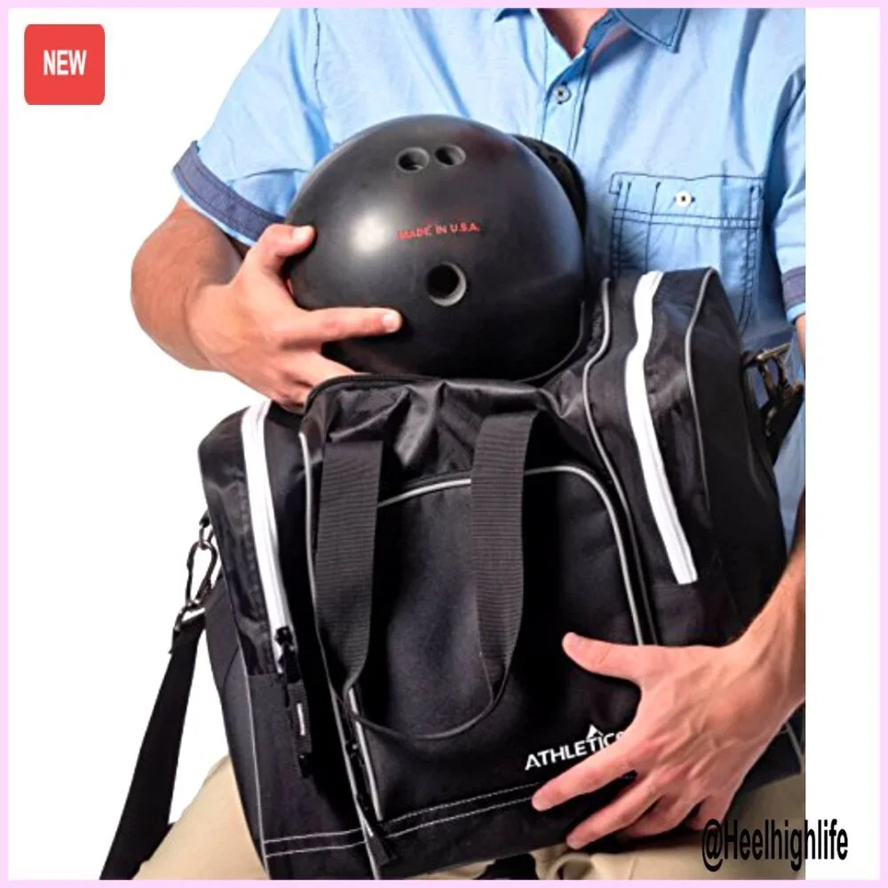 Bowling Tote with Seesaw Polisher, Microfiber Construction, Adjustable Strap